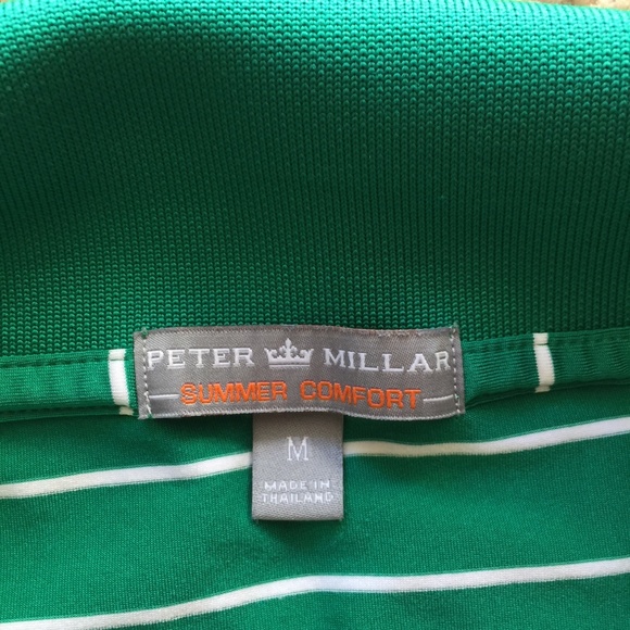 Peter Millar Summer Comfort Mens Green White - Picture 4 of 5